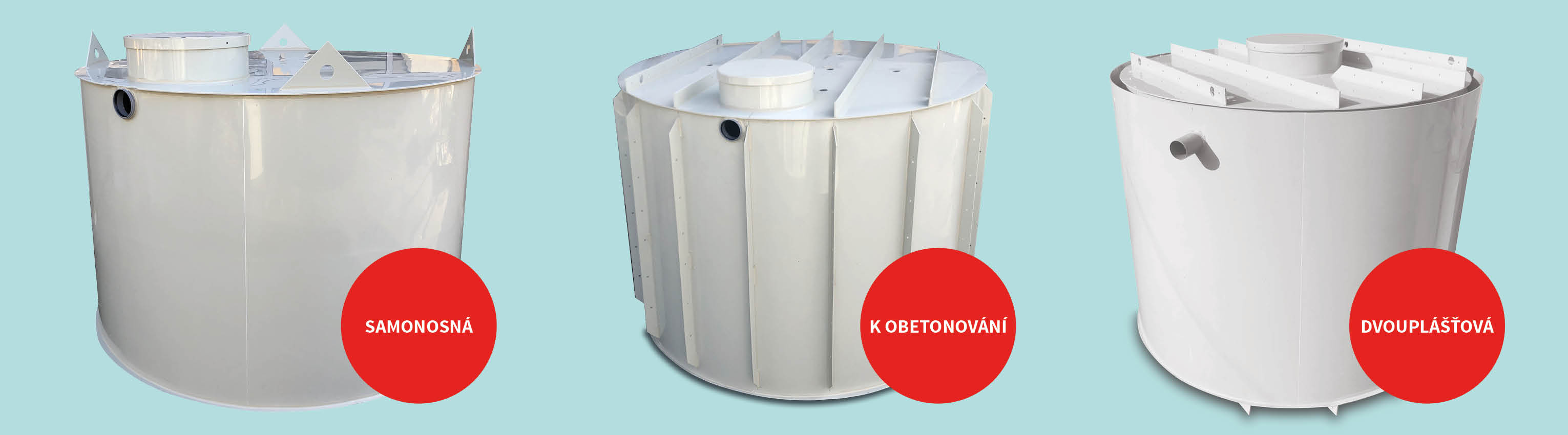 Rozdíl mezi nádrží samonosnou, k obetonování, dvouplášťovou